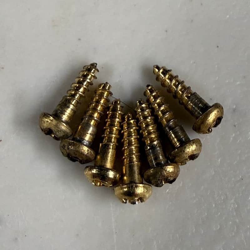Kluson 6 In-Line Tuner Screws 1960's (M-566) image 1