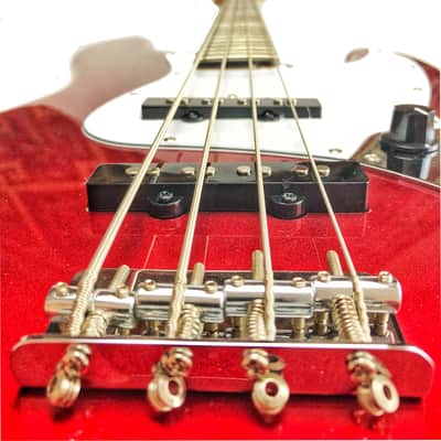 Tokai TJB Jazz Sound Bass Guitar Candy Apple Red 16070169 New image 5