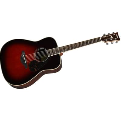 Yamaha FG830 TBSTOBACCO SUNBURST FOLK GUTIAR SOLID TOP ROSEWOOD B/S image 3