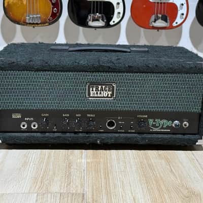 Trace Elliot 5001 V-Type Preamp Head 1995 - groovy Green Fuzz covered head that'll blow you away. image 2