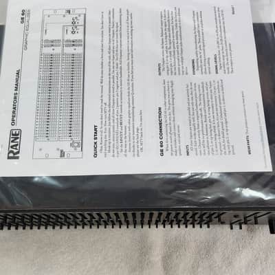 RANE graphic equalizer Model GE-60  , 31 Band 1/3 Octave, Made In USA image 5