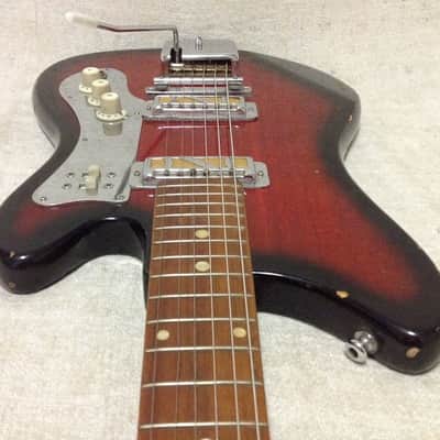 Teisco Sekova St. George Jaguar Style 1960's Redburst image 11
