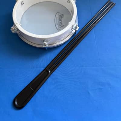 6" Torelli Brazilian Professional Tamborim White Color Body Nylon Head Tambourine With Triple Plastic Stick Percussion image 2