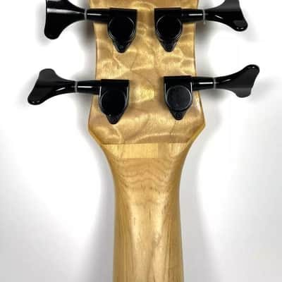 Custom Made Lefty Electric Bass Guitar Curly Maple Top Excellent Condition! image 11