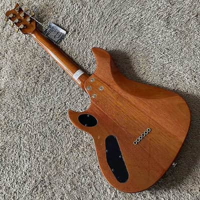 Sakura HSH Electric Guitar, BurlWood Top Body, Mahogany Body, Maple Neck, Rosewood Fingerboard, 22 Frets Rosewood Fingerboard image 8