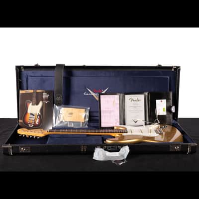 Fender Custom Shop 1966 Stratocaster DLX Closet Classic Aged Aztec Gold (061) image 11