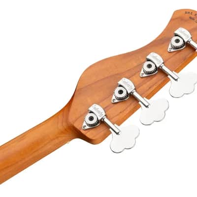 Sadowsky MetroExpress 24-Fret Modern Bass, Roasted Maple Fingerboard, 4-String - Solid Sage Green Metallic High Polish image 8