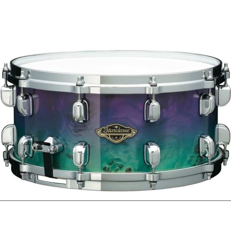 Tama Starclassic Walnut/Birch Snare Drum 14x6.5 Nebula Mappa Burl Fade image 1