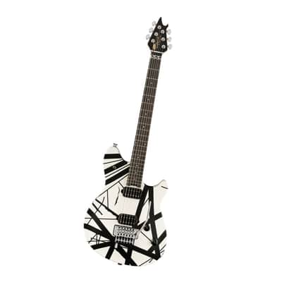 EVH Wolfgang Special Striped Electric Guitar - Black and White image 4