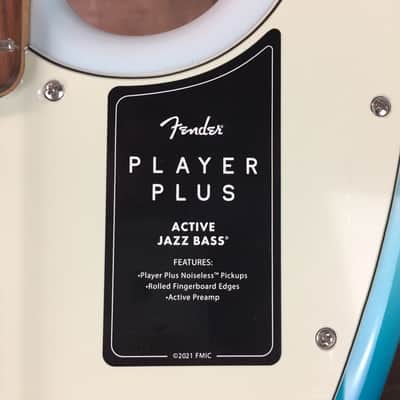 *USED* Fender Player Plus Active Jazz Bass Belair Blue, Gig Bag, 326 image 6