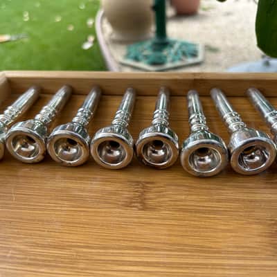 Trumpet mouthpieces Conn 7C and other makers 1970's - silver x 18 pcs image 8