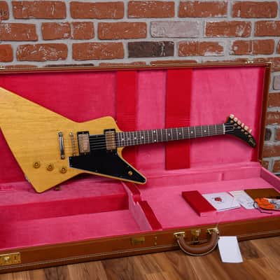 Gibson Custom Shop ‘58 Korina Explorer Black Guard Reissue Natural 2022 w/OHSC image 2