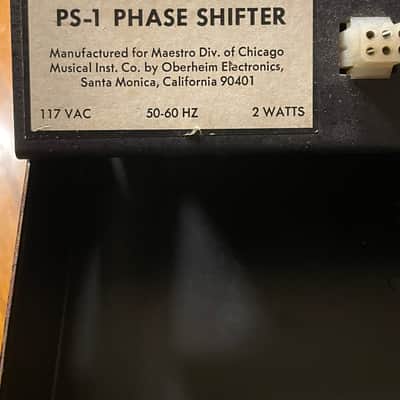 Early Vintage Clean Rare Maestro PS-1 Phase Shifter 1970s Oberheim image 3