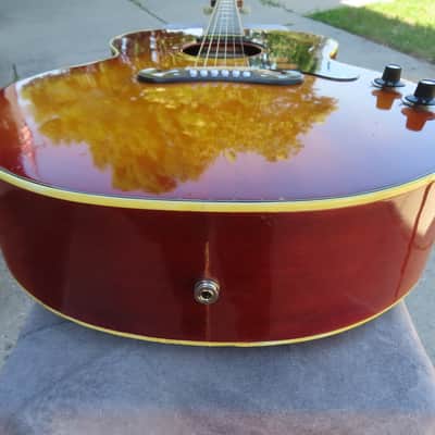 IBANEZ CONCORD 1975 SUNBURST 698-E J-200 JUMBO LAWSUIT PLAYER! image 6