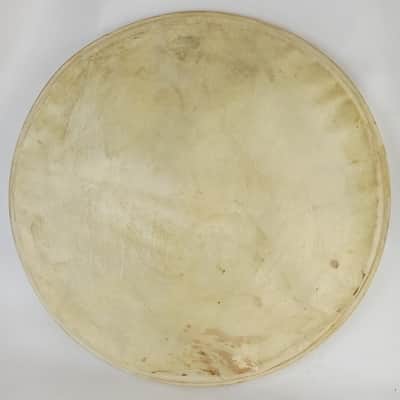 Leedy 18"Calf Skin Bass Drum/Floor Tom Head Maple Flesh Hoop Superior Hardwhite* image 1