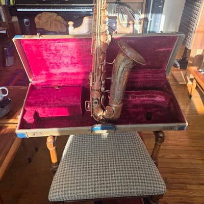 Benetone Tenor Saxophone w/ Original Case Serviced 1950s 1960s image 1