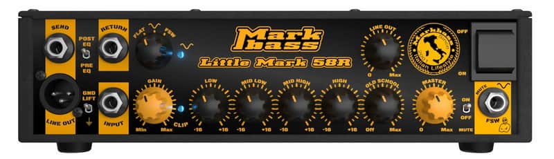 Markbass LITTLEMARK-58R 500W 4 Band EQ Bass Amp Head With XLR Line Out image 1