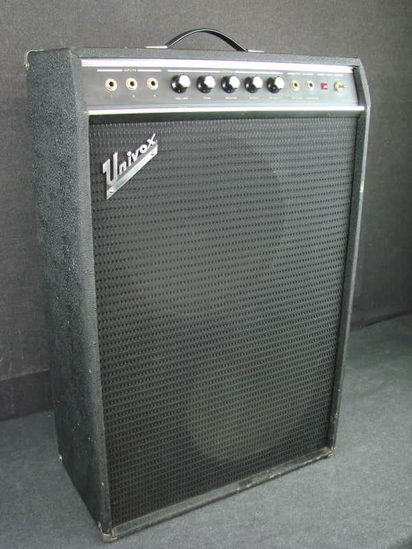 Vintage Univox Lead Model Tube Guitar Amplifier Combo Amp 2x12 image 1