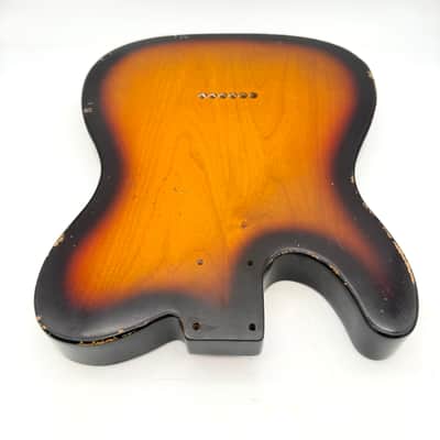 MJT Telecaster Body Relic Alder 2-Piece Nitro 3-Tone Burst mjt6660 image 7