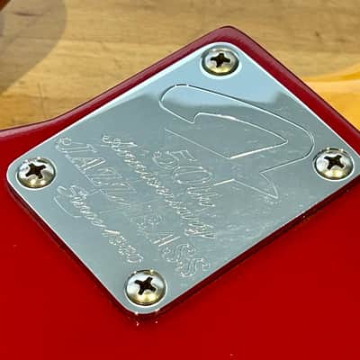 Fender  50th Limited Anniversary Jazz Bass CAR 2010 - Candy Apple Red + Case image 6