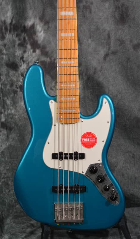 Squier Classic Vibe Active '70s Jazz Bass 5-String Ocean Turquoise w/ FREE Same Day Shipping image 1