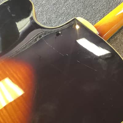 Washburn J-6S Arch Top Hollow Body Electric Guitar image 5