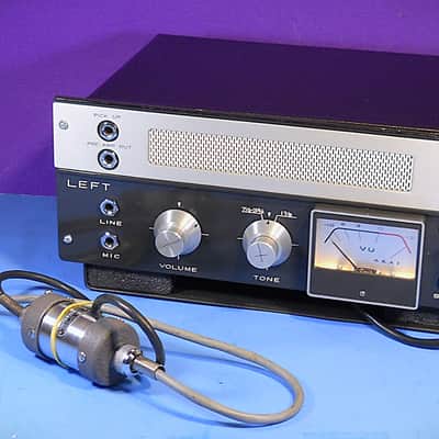 Available APRIL 1 26- Matched Pair AKAI 2 M-8 Tube Mic Pre Tube Direct In Vint.Mic Trans & Custom Case image 4