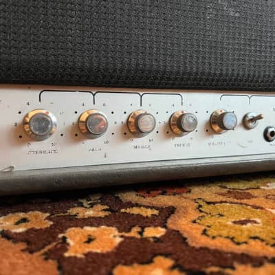 Vintage 1975 Laney Klipp L100 Lead Valve Amplifier Grey Head Partridge *1970s* image 5