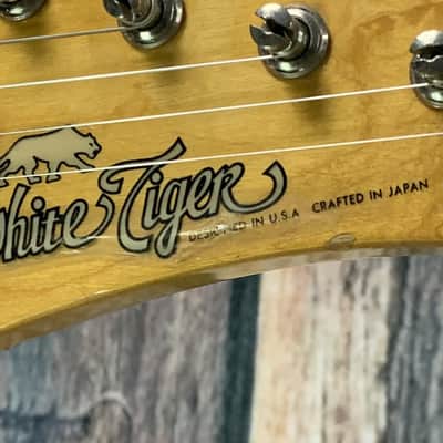 Used White Tiger MIJ USA Designed Strat Style Electric Guitar with Case image 9