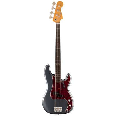 Fender Limited Edition Vintera® II Road Worn® '60s Precision Bass® - Rosewood Fingerboard - Charcoal Frost Metallic image 2