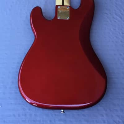 Squier Vintage Modified Precision Bass V 5 String In Candy Apple Red image 14