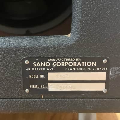 SANO 250R - 1970’s Made in USA 🇺🇸 ! - Amazing Amp! - 2x12 All Tube! - Lush Reverb and Tremolo! - image 5