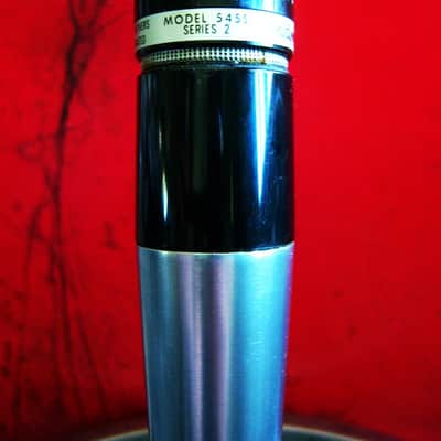 Vintage 1970's Shure 545S Unidyne III dynamic cardioid microphone w Atlas DS14 desk stand prop display repair 545 SM57 image 10