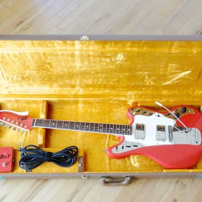 Bilt Relevator USA Made Custom Offset Electric Guitar Fiesta Red Mastery & ohsc image 17