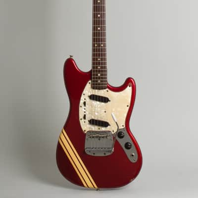 Fender Competition Mustang Solid Body Electric Guitar (1973), ser. #436903, original grey hard shell case. image 1