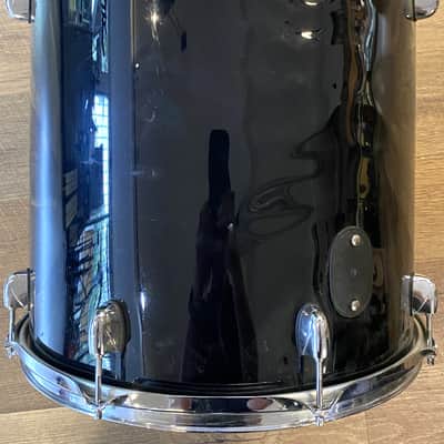 Gretsch Black Hawk Liquid Black Finish 16" x 16" Floor Tom/Kick Drum image 5