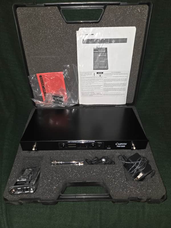Carvin PM1000 Stereo Ear Monitor System-PM 1001 Receiver-Shure Ears image 1