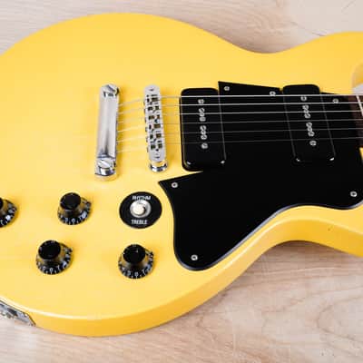 Gibson Les Paul Faded Double Cutaway 2008 Worn Yellow DC Special w/ Gold Gibson Hard Case image 6