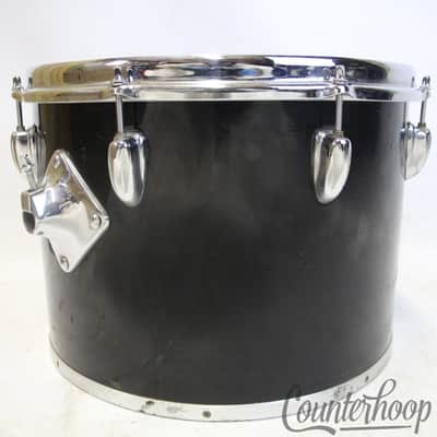 Slingerland 14x10"Black Beauty Concert Tom Drum 70s 5Ply African Mahogany Chrome image 3