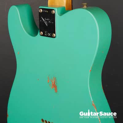 Fender Custom Shop 64 Telecaster Relic Aged 2024 - Sea foam Green (Cod.1840NG) image 14