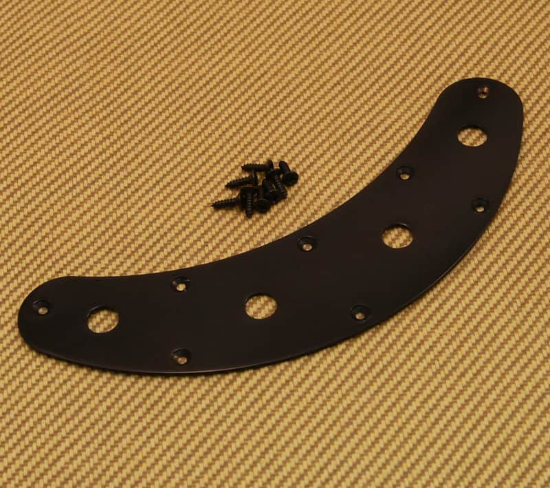 MMCP-B Black Music Man Style Bass Control Plate Black image 1