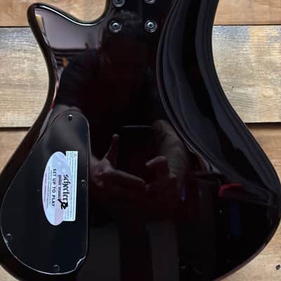 Schecter Stiletto Extreme 5 Bass Black Cherry image 15