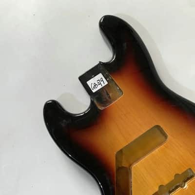 Tobacco Burst 4 String Lefty Jazz Bass Style Body image 2