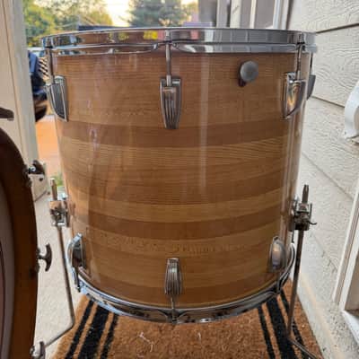 1970’s Ludwig Butcher Block Concert Tom Drum Set 13/14/15/16/18/22 image 19