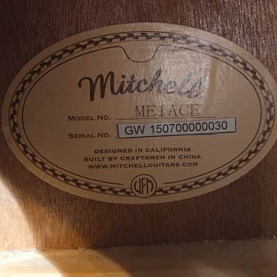 Mitchell ME1ACE Acoustic-Electric Guitar w/ Fishman Electronics image 6