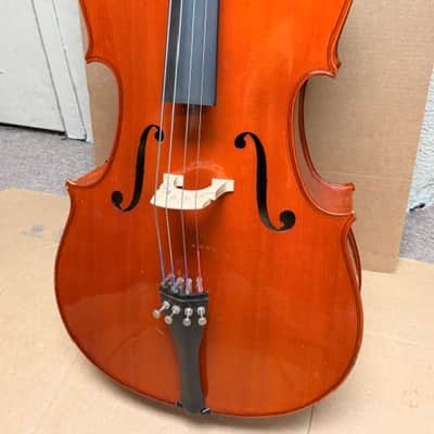 Yamaha VC5 4/4 Cello Outfit 2007 - Natural Poly Varnish (w/ Gig Bag) image 5