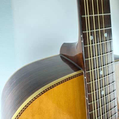 Epiphone PR-715-12 String Acoustic Dreadnought Guitar 1988 Natural Made In Korea image 12