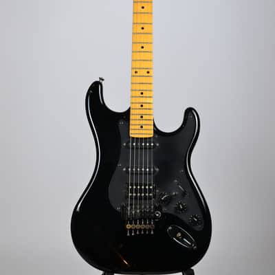Kramer Pacer-Deluxe 1986 Black 45mm-Nut-Maple-Fretboard image 9