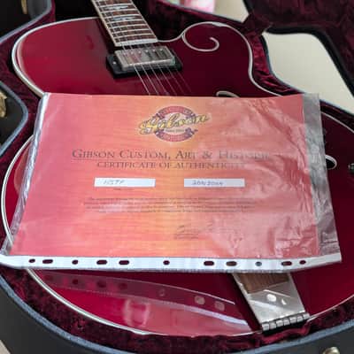 2003 Gibson Custom Historic Art - Tal Farlow, Wine Red - Master Model Label luthier James W Hutchins "HUTCH" image 15