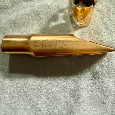 Tenor Mouthpiece Lebayle 7 goldplated  2004 - Gold plated image 5